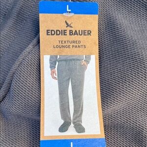 Eddie Bauer Charcoal Textured Joggers men’s large new no tags
